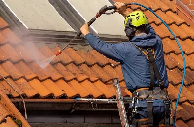 Démoussage et hydrofuge de toiture à Frétoy